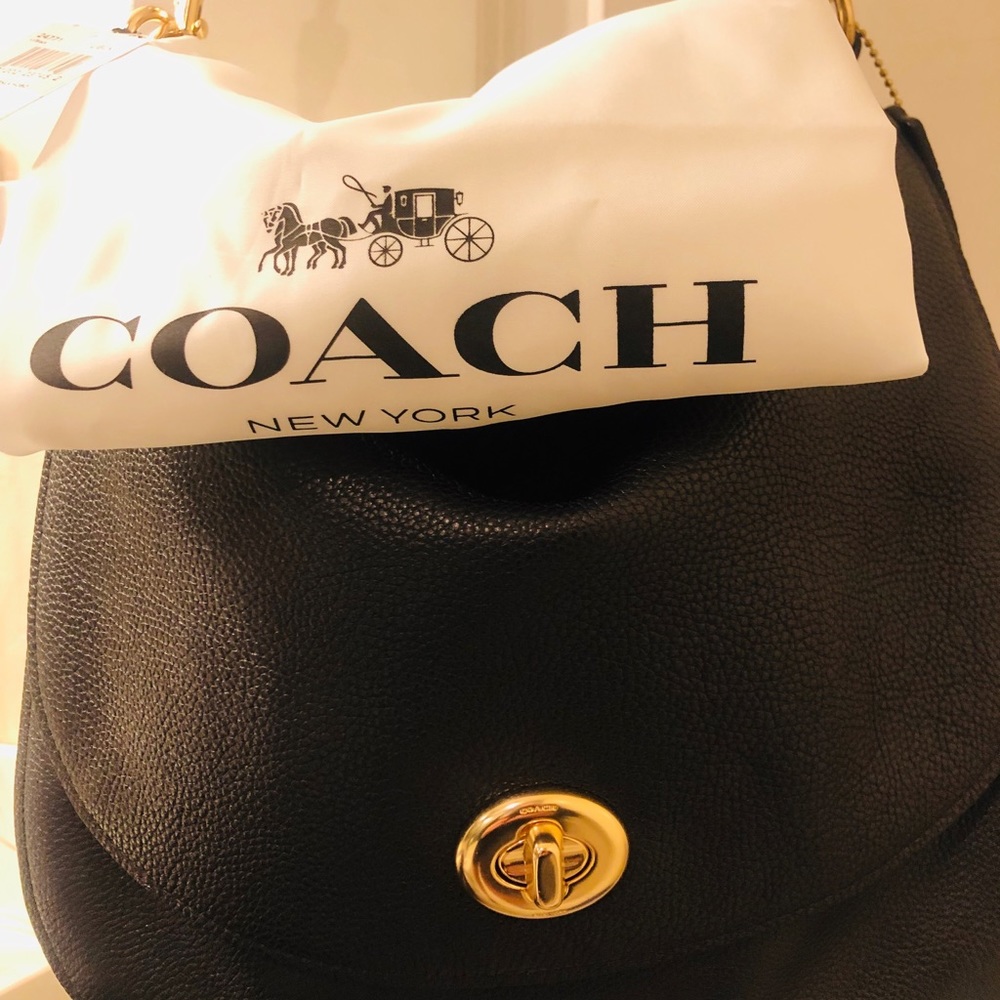NWT Coach 24771 Black Hobo Handbag